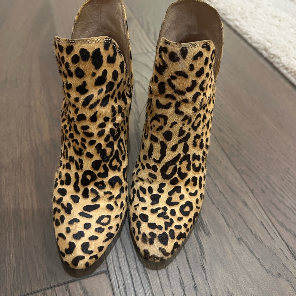 Steve Madden Leopard Print Ankle Boots